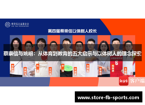 蔡崇信与姚明:从体育到教育的五大启示与以体树人的理念探索 蔡崇信与姚明:从体育到教育的五大启示与以体树人的理念探索