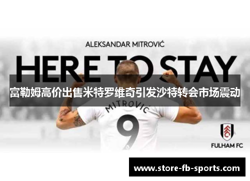 富勒姆高价出售米特罗维奇引发沙特转会市场震动 富勒姆高价出售米特罗维奇引发沙特转会市场震动
